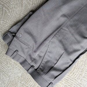 Elegant Gray Pleated Pants